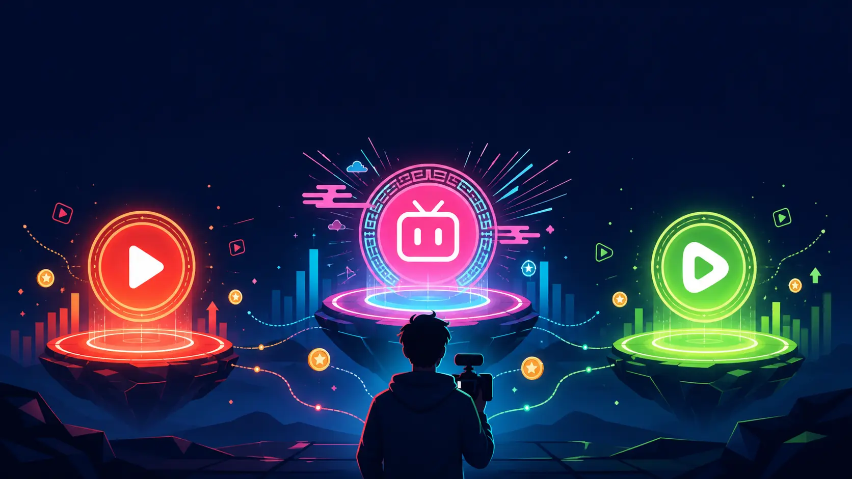Imagen destacada para Bilibili y Rumble en 2026: guía honesta para creadores (qué esperar de verdad)