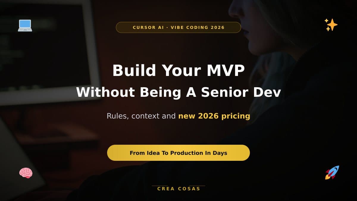 Imagen destacada para Cursor AI y vibe coding: crea tu MVP sin ser programador sénior