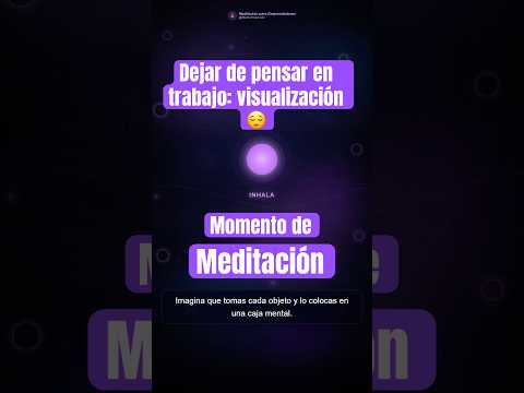 Si tu cabeza no para, prueba esto 🤯😌 Visualización para soltar pendientes #meditation #mindset