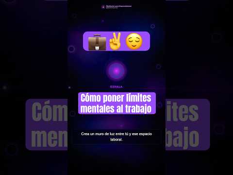 Crea un muro entre tu trabajo y tu paz ✌️💼 Meditación corta para proteger tu calma #meditar #mind