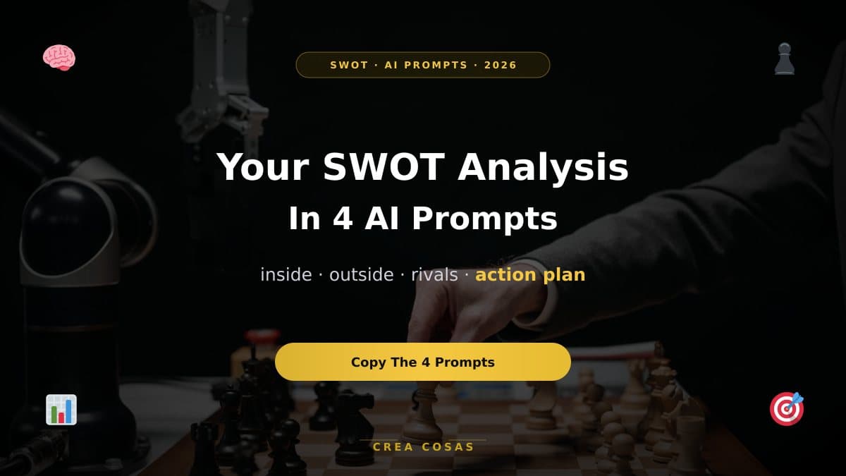 Featured image for AI SWOT Analysis: 4 Prompts to Run Yours (With Examples)