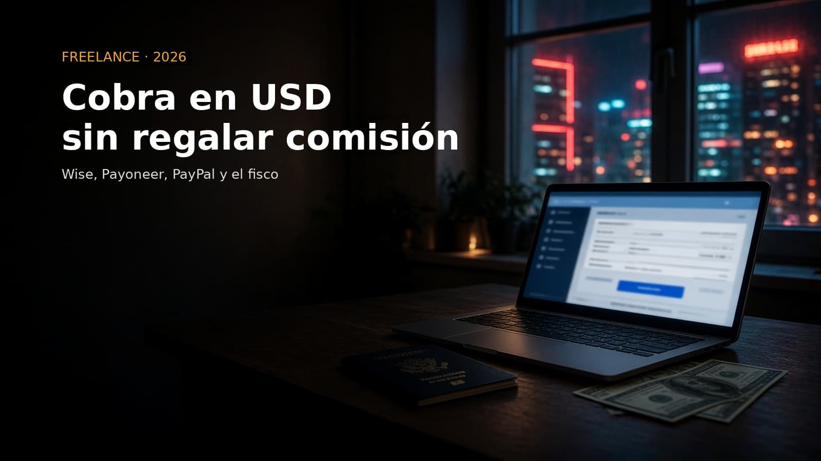 Cómo facturar y cobrar en dólares siendo freelancer en LATAM: plataformas, comisiones y fiscalidad básica 2026