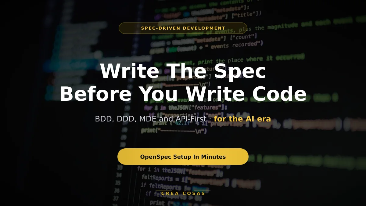 Spec-Driven Development: a BDD, DDD, MDE & API-First guide